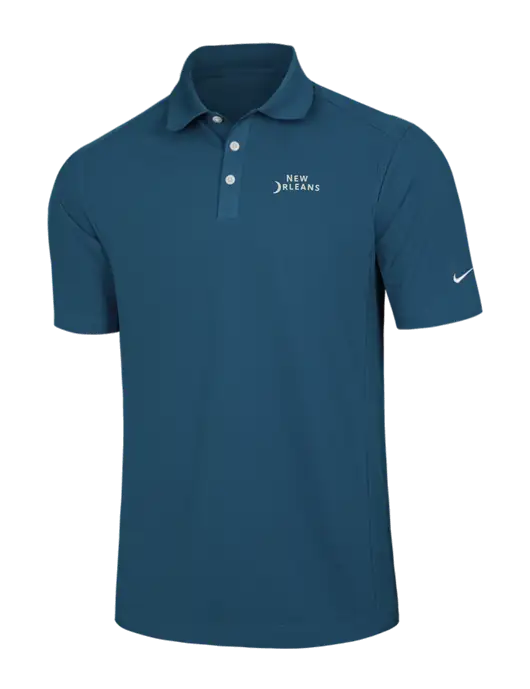 Nike Light Navy Dri-FIT Classic Polo w/Moon Logo