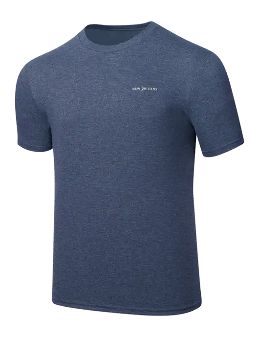 Simply Soft Navy Frost 4.5oz  Poly/Combed Ring Spun Cotton T-Shirt w/Moon Logo