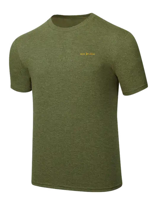 Simply Soft Military Green Frost 4.5oz Poly/Combed Ring Spun Cotton T-Shirt w/Moon Logo