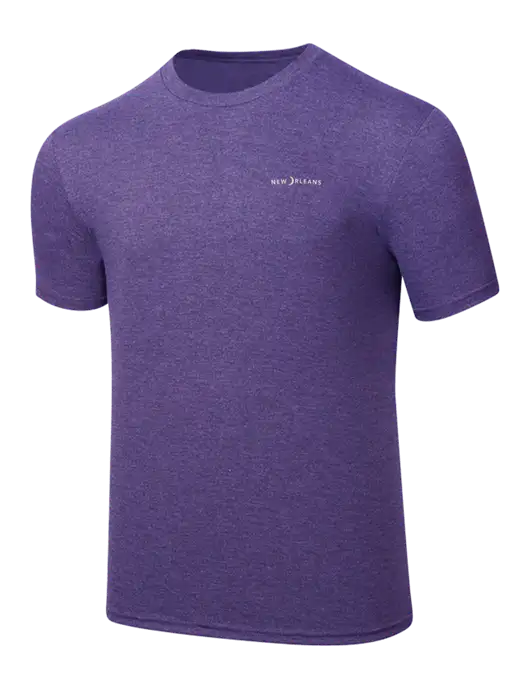 Simply Soft Purple Frost 4.5oz  Poly/Combed Ring Spun Cotton T-Shirt w/Moon Logo