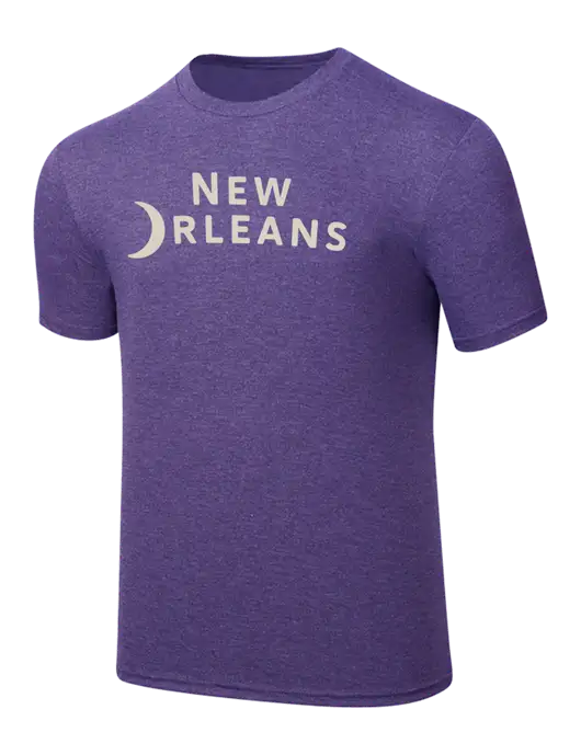 Simply Soft Purple Frost 4.5oz  Poly/Combed Ring Spun Cotton T-Shirt w/Moon Logo