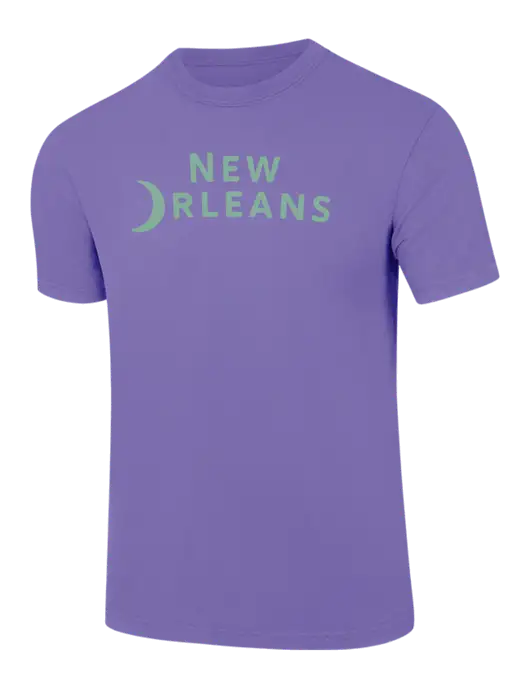 Comfort Colors 6.1 oz Light Purple Heavyweight Ring Spun T-Shirt w/Moon Logo
