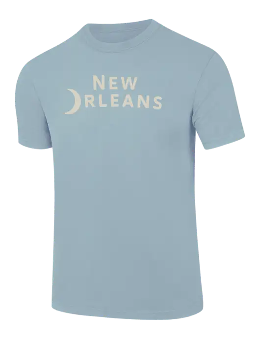 Comfort Colors 6.1 oz Light Blue Heavyweight Ring Spun T-Shirt w/Moon Logo