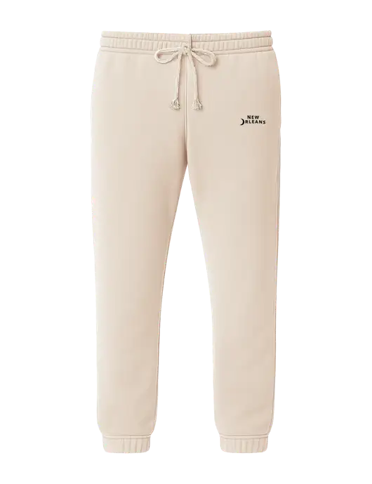 Comfort Colors Garment-Dyed Ivory Lightweight Fleece Sweatpants w/Moon Logo