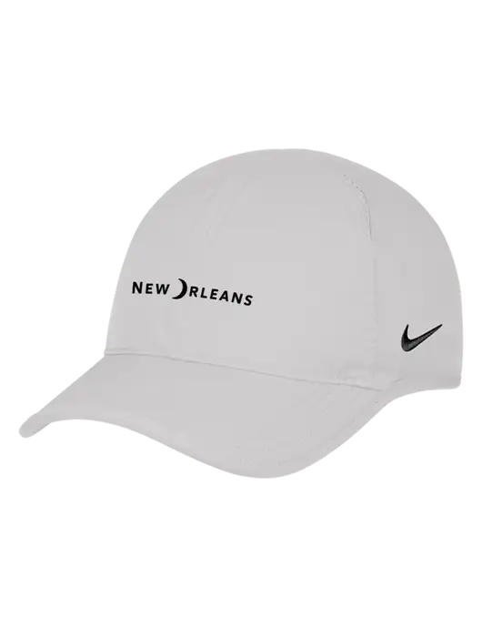 Nike White Featherlight Cap w/Moon Logo