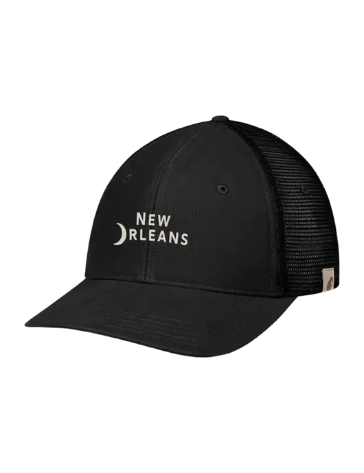 Carhartt Black Canvas Trucker Cap w/Moon Logo
