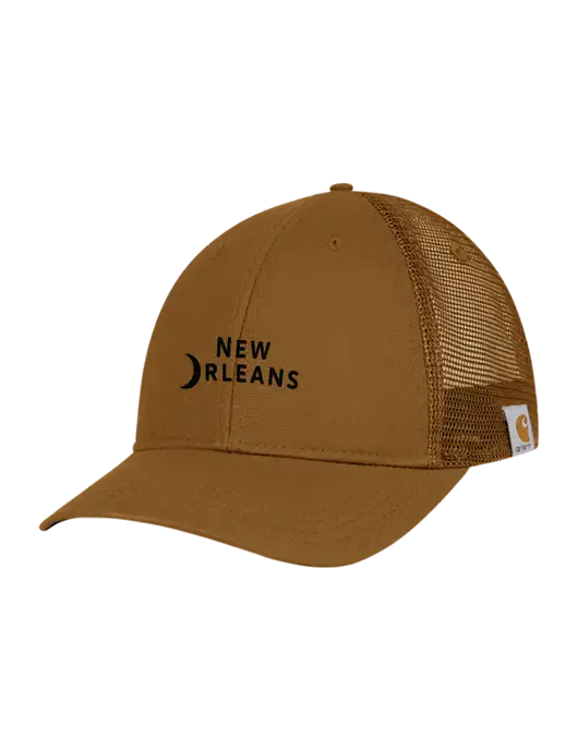 Carhartt Light Brown Canvas Trucker Cap w/Moon Logo