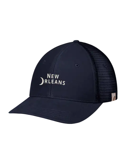 Carhartt Navy Canvas Trucker Cap w/Moon Logo