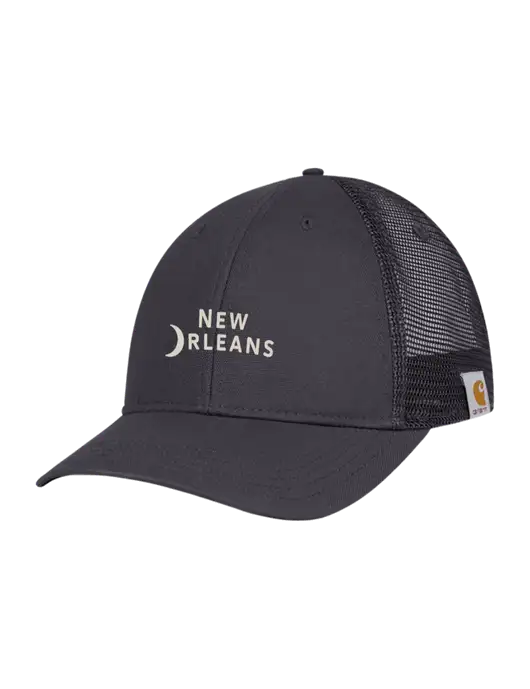 Carhartt Dark Grey Canvas Trucker Cap w/Moon Logo
