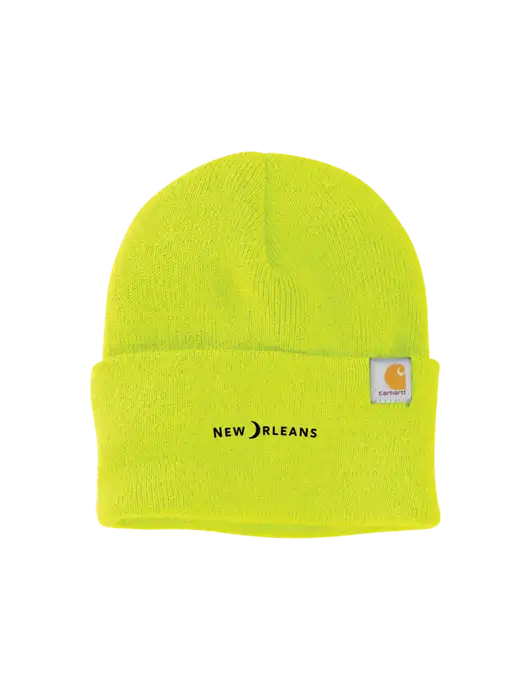 Carhartt Neon Lime Watch Cap 2.0 w/Moon Logo