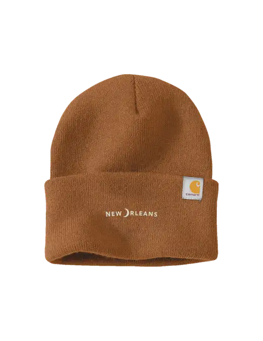 Carhartt Light Brown Watch Cap 2.0 w/Moon Logo