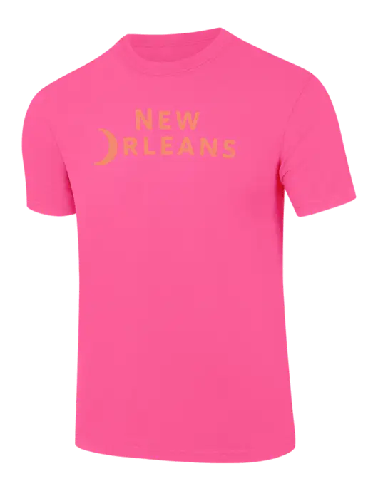 Comfort Colors 6.1 oz Neon Pink Heavyweight Ring Spun T-Shirt w/Moon Logo
