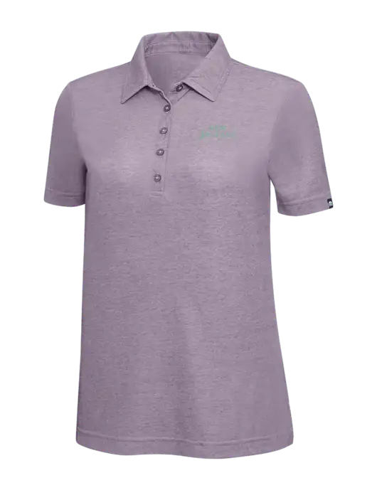 TravisMathew Light Purple Heather Womens Oceanside Polo w/Moon Logo