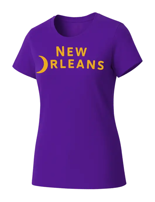 Womens Seriously Soft Purple T-Shirt w/Moon Logo