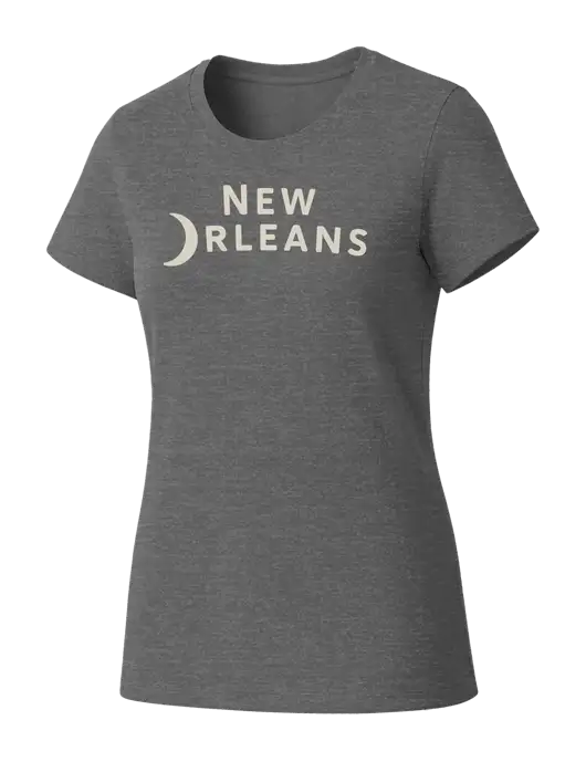 Womens Seriously Soft Grey Frost T-Shirt w/Moon Logo