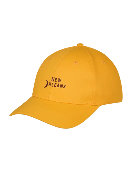 Youth Gold Structured Twill Cap w/Moon Logo