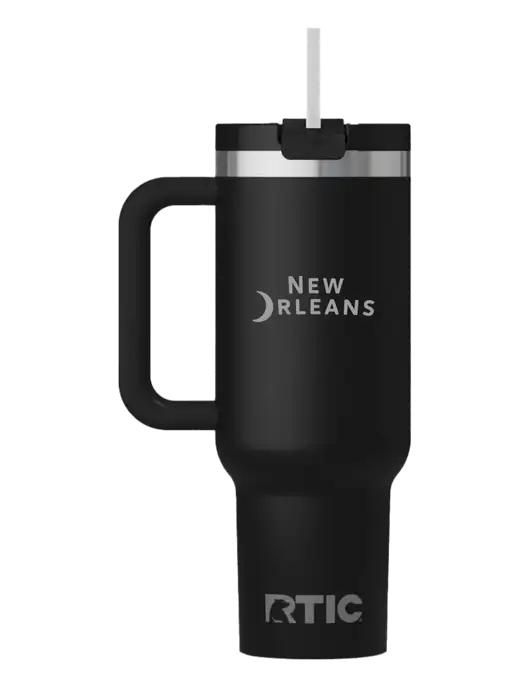 RTIC Road Trip 40 oz Black Tumbler  w/Moon Logo