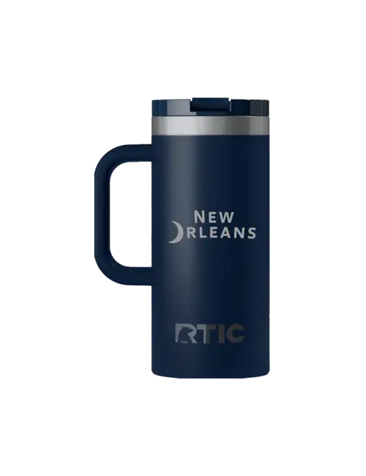 RTIC Road Trip 16 oz Navy Travel Mug w/Moon Logo