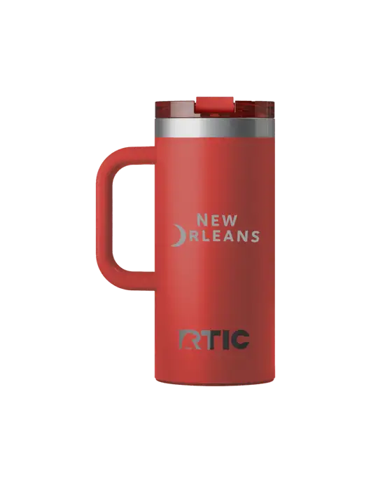 RTIC Road Trip 16 oz Red Travel Mug w/Moon Logo