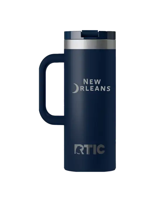 RTIC Road Trip 20 oz Navy Travel Mug w/Moon Logo
