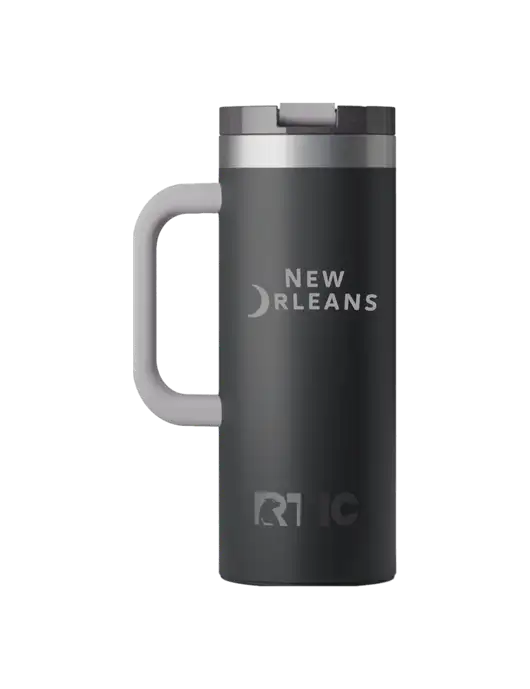 RTIC Road Trip 20 oz Charcoal Travel Mug w/Moon Logo