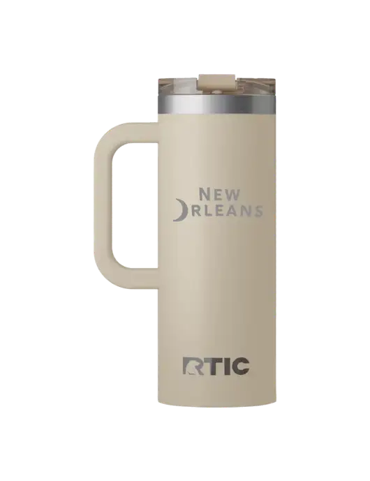 RTIC Road Trip 20 oz Tan Travel Mug w/Moon Logo