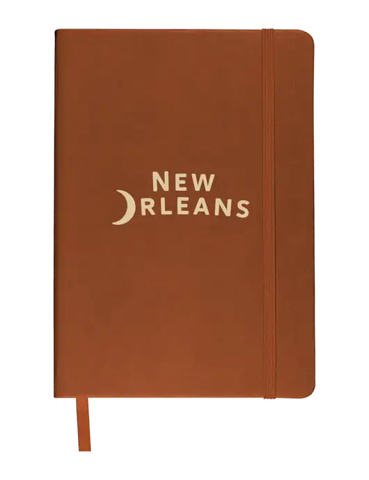Leeman Light Brown Tuscany Journal 5.75 x 8.25 w/Moon Logo