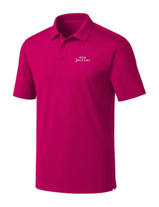 Pink Silk Touch Performance Polo w/Moon Logo