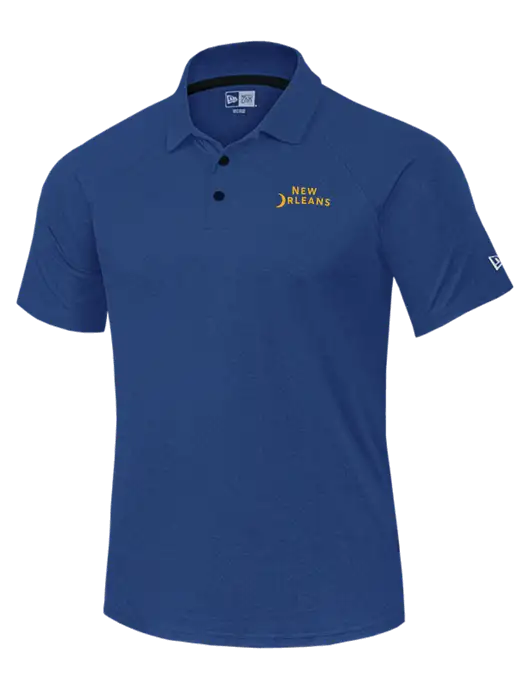 New Era Royal Heather Power Polo w/Moon Logo