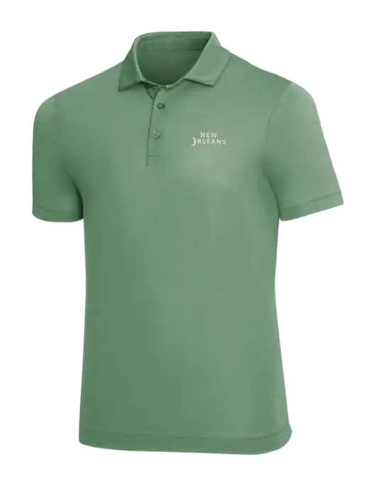 Mercer+Mettle Medium Green Stretch Jersey Polo w/Moon Logo
