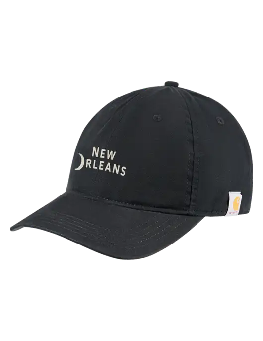 Carhartt Black Cotton Canvas Cap w/Moon Logo