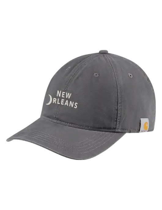 Carhartt Dark Grey Cotton Canvas Cap w/Moon Logo