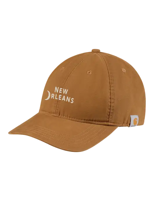 Carhartt Light Brown Cotton Canvas Cap w/Moon Logo