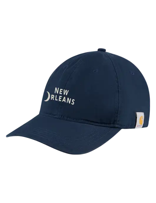 Carhartt Navy Cotton Canvas Cap w/Moon Logo