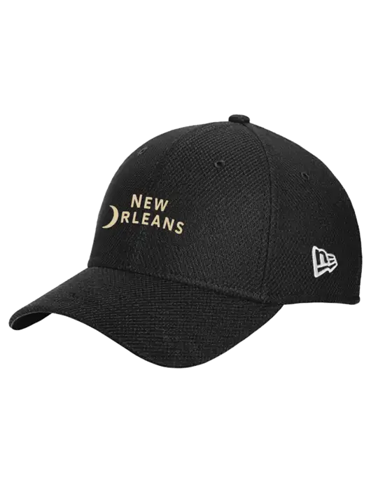 New Era Diamond Era Black Stretch Cap w/Moon Logo