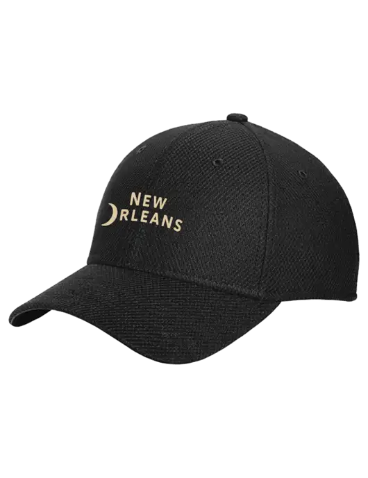 New Era Diamond Era Black Stretch Cap w/Moon Logo