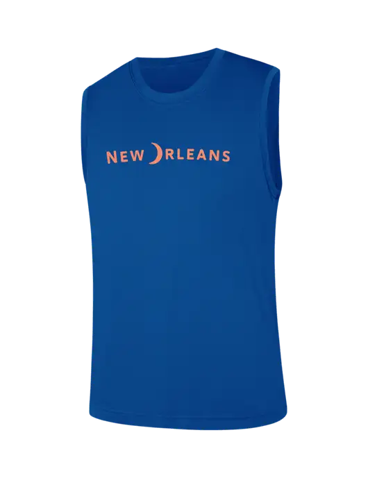Sleeveless Royal PosiCharge Competitor Tee w/Moon Logo