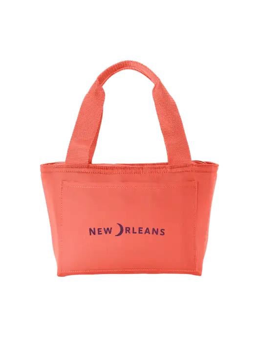 Iso Dark Coral Lunch Tote w/Moon Logo