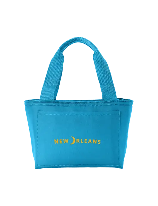 Iso Sapphire Blue Lunch Tote w/Moon Logo