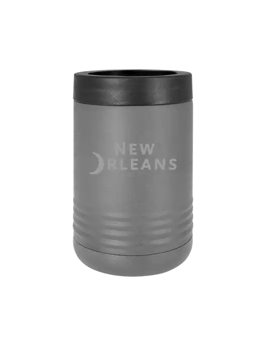 Polar Camel 12 oz Powder Coated Grey Vacuum Insulated Beverage Holder w/Moon Logo