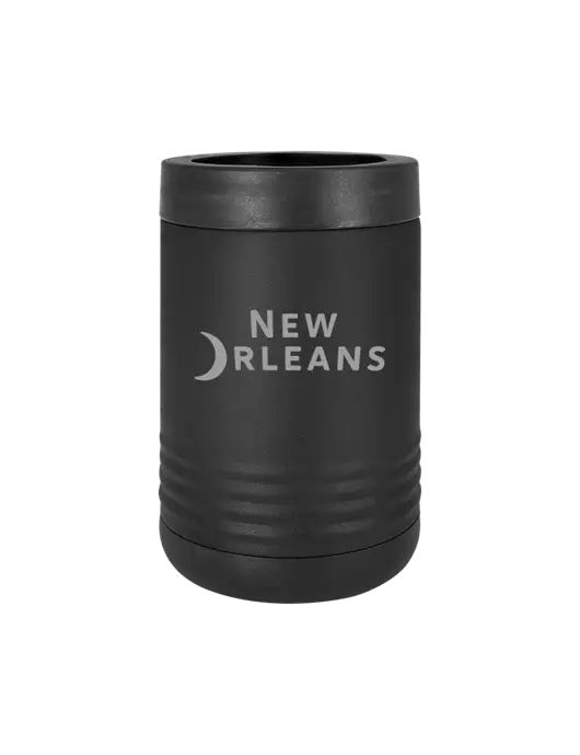 Polar Camel 12 oz Powder Coated Black Vacuum Insulated Beverage Holder w/Moon Logo