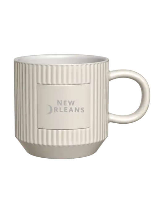 Daystarter 10 oz Very Light Tan Mug w/Moon Logo