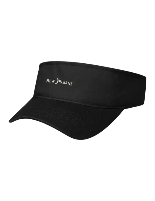 Black Cap Visor w/Moon Logo