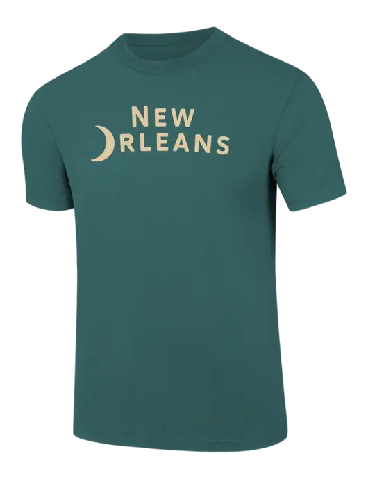 Comfort Colors 6.1 oz Dark Green Heather Heavyweight Ring Spun T-Shirt w/Moon Logo