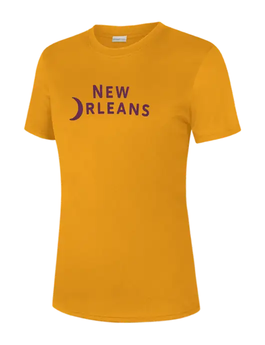  Womens Yellow Gold PosiCharge Competitor Tee w/Moon Logo