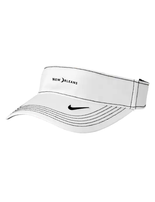 Nike White Dri-FIT Ace Visor w/Moon Logo